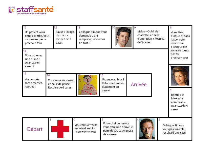 Jeu de l'oie de l'été by Staffsanté