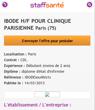 S'envoyer l'offre par email